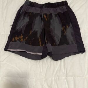 Robert Geller x Lululemon Black and Gray Athletic Shorts